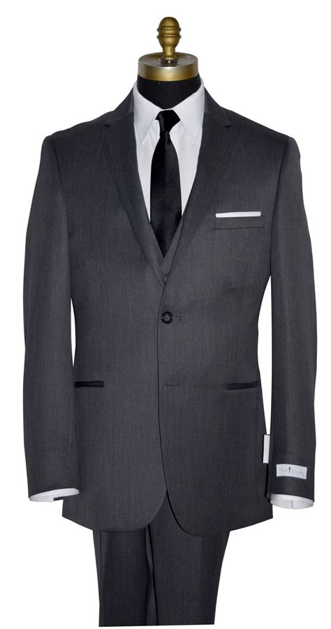 Michael Kors Charcoal Slim Fit Suit 